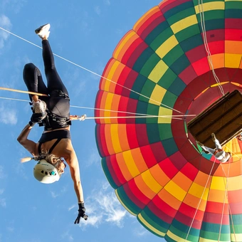 Voo e Rapel no Balão